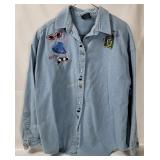 Vtg Three Rivers 1950's Rock Shirt Size Large