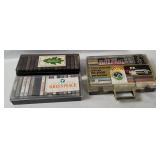 3 Cases Of Vtg Rock & Pop Cassettes