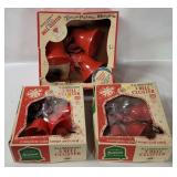 3 Vtg Illuminated Holiday Bell Clusters