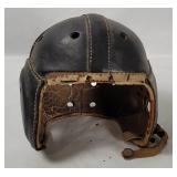 Vtg Spalding Leather Football Helmet 119fh