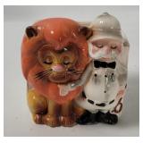 Vtg Inarco Japan Lion & Tamer Planter