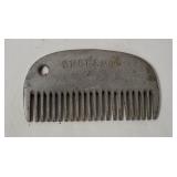 Vtg Aluminum Horse Grooming Comb