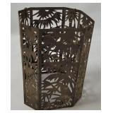 Vtg Metal Shadow Lantern