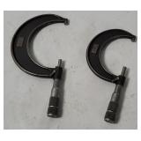 2 Lufkin Outside Micrometers 2-3' 3-4'