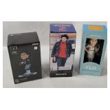 3 Bobbleheads - Jim Plunkett, Progressive Flo