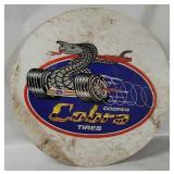 Vtg Cooper Tires Double Sided Sign