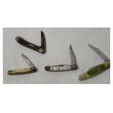 4 Pocket Knives - Old Timer, Steel Warrior