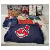 Assorted Mlb Indians Items - Sweatshirt Etc.