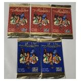 5 Packs Of Skybox Disney Aladdin Cards