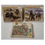 Airfix & Zvezda Russian/ British Figure Kits