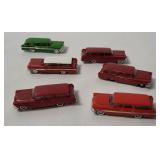 6 Eko Small Plastic Plymouth Station Wagons