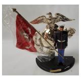 Bradford Exchange Semper Fi Color Guard Sculpture