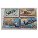 4 Matchbox Model Kits 1/72 - Corsair, Boeing