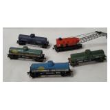 4 H O Train Cars - Varney, Kadee