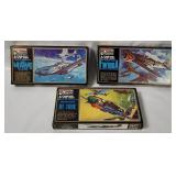 3 Minicraft Model Kits 1/72 - Focke Wulf, Mustang