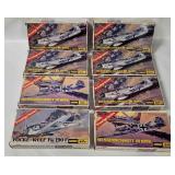 8 Aurora Messerschmitt Model Kits 1/72