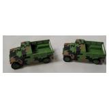 2 Johnny Lightning Diecast Camo Humvees