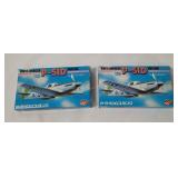2 Crown P-51d Mustang Model Kits 1/144