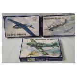 3 Avis Messerschmitt Model Kits 1/72