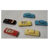 6 Praline Buick Small Plastic Cars