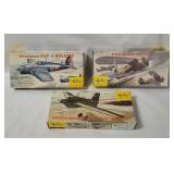 3 Heller Model Kits 1/72 - Polikarpov, Grumman