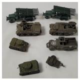 Assorted Plastic Military Vehicles