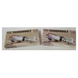 2 Hasegawa P-47d Thunderbolt Model Kits 1/72