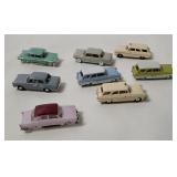 8 Small Plastic Cars - Brekina, Wiking Etc.