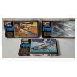 3 Minicraft Model Kits 1/72 - Mustang, Focke Wulf