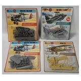 4 Airfix Model Kits 1/72 - Spad. Komet, Bulldog