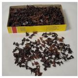 Small Brown Plastic Military Figures H O