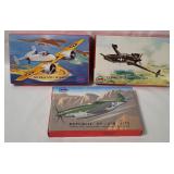 3 Mpm Model Kits 1/72 - Curtiss, Grumman, Republic