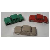3 Mini Cars Of Spain Plastic Studebakers