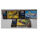 3 Minicraft Model Kits 1/72 - Seagull, Spitfire