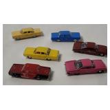 6 Dodge Dart Small Plastic Cars