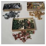 Assorted Small Plastic Military Figures H O