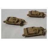 3 Johnny Lightning Diecast Abrams Tanks