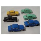 6 Mini Cars Small Plastic Studebakers