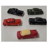 5 Praline Buick Small Plastic Cars