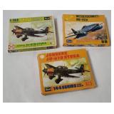3 Revell Model Kits 1/144 - Messerschmitt, Junkers