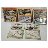 5 Airfix Model Kits 1/72 - Roland, Grumman Etc.