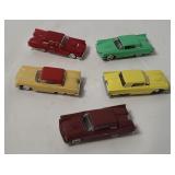 5 Eko Ford T-bird Small Plastic Cars