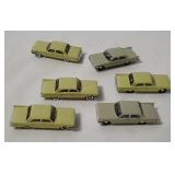 6 Eko Ford Comet Small Plastic Cars