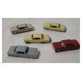 5 Wiking Chevy Malibu Small Plastic Cars