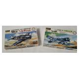 2 Fujimi Model Kits 1/72 - Corsair, Hellcat