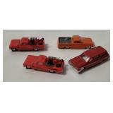 4 Small Plastic Trucks - Ingap, Eko