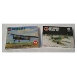 2 Airfix Model Kits 1/72 - Spitfire Mk1, Auster