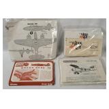 5 Model Plane Kits 1/72 - Airmodel, Vac Wings