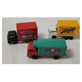 3 Diecast Delivery Trucks - Yatming, Lesney