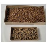 Small Brown Plastic Military Figures H O